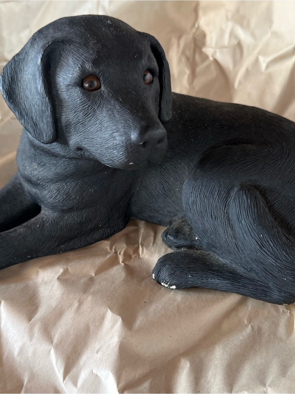 Black Decorative Dog Statue - Pet Home Accent